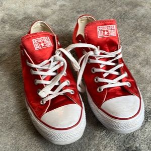 Red Satin Converse
